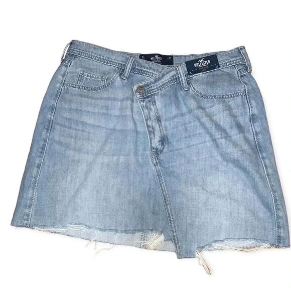 Hollister ultra high rise crossover denim mini skirt - Picture 3 of 5